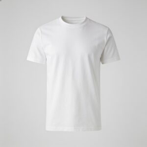 Camiseta básica de algodón blanca