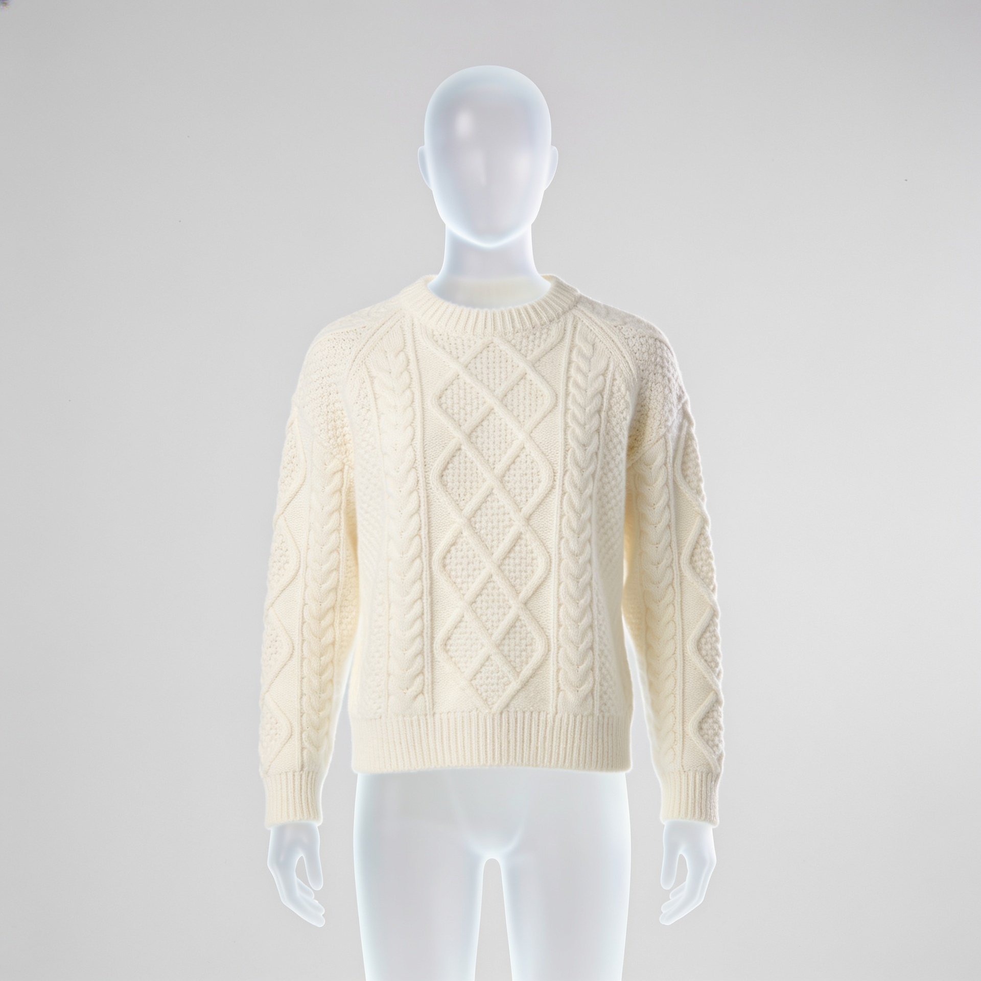 Jersey de punto crema
